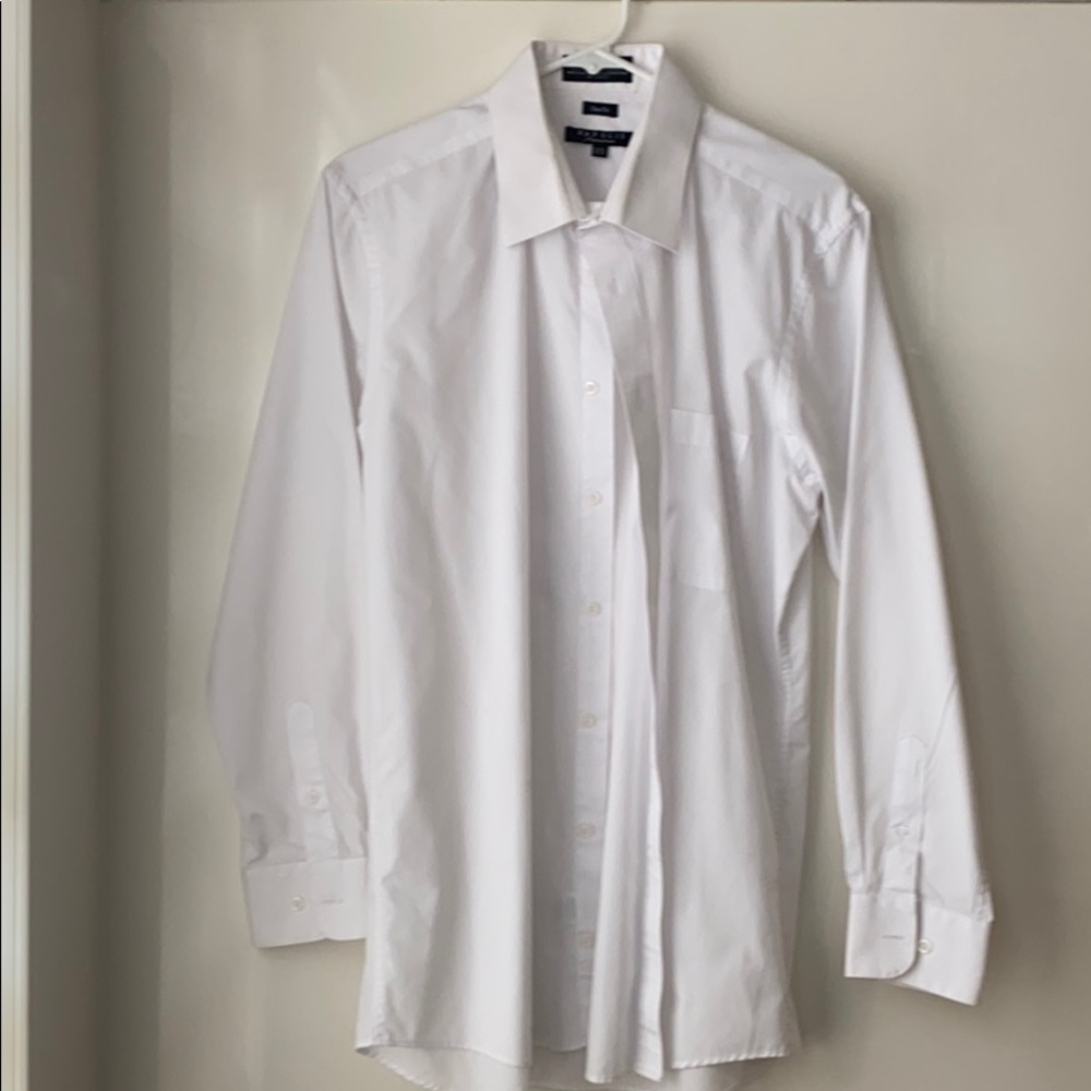 Men’s white dress shirt. 16 1/2. 32/33. White.